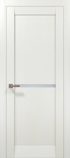 Ușă interior ML-60 satin – cu bandă de sticlă / Millenium - Carlo Porte