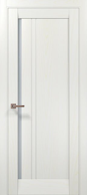 Ușă de interior ML-612 cu riflaj decorativ și geam satin / Millenium - Carlo Porte