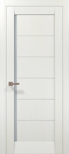 Ușă de interior ML-613 cu linii orizontale și geam satin – model urban / Millenium - Carlo Porte
