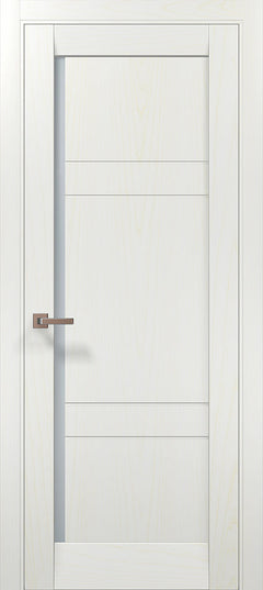 Ușă de interior ML-614 – cu panouri orizontale și geam satinat / Millenium - Carlo Porte