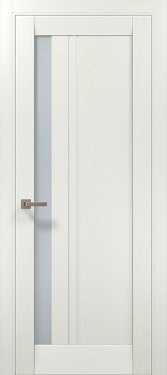 Ușă interior ML 642 cu model vertical și geam lateral – Design modern si finisaj satin / Millenium - Carlo Porte
