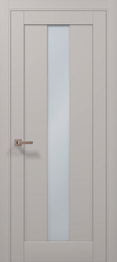 Ușa ML 01 – Minimalism cu sticlă satinată centrală / Millenium - Carlo Porte