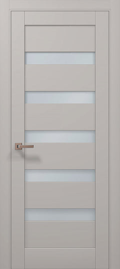 Ușă interior ML-02 – design modern cu inserții de sticlă satinată / Millenium - Carlo Porte