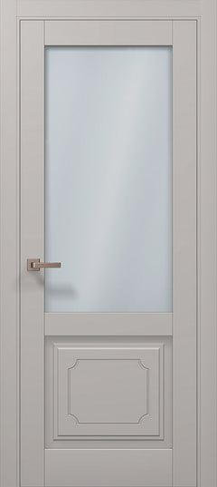 Ușă interior ML 11001 Satin – Eleganță cu geam mat și panou decorativ clasic / Millenium - Carlo Porte