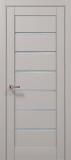 Ușă de interior ML 14 – Design modern cu fâșii satin și stil minimalist / Millenium - Carlo Porte