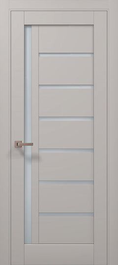 Ușă de interior ML 16 – Design asimetric cu sticlă laterală satinată / Millenium - Carlo Porte