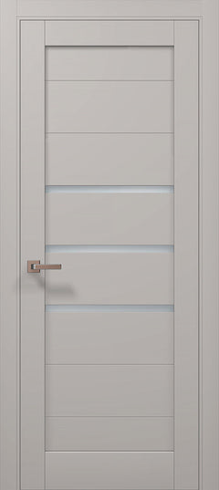 Ușă Interior ML-55 – Design Modern cu 3 Inserții Satinate / Millenium - Carlo Porte