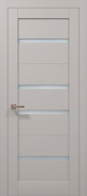 Ușă de interior ML 57 – Modernă, cu 4 inserții mate / Millenium - Carlo Porte