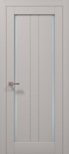 Ușă de interior ML-621 cu geam dublu lateral și riflaj vertical / Millenium - Carlo Porte