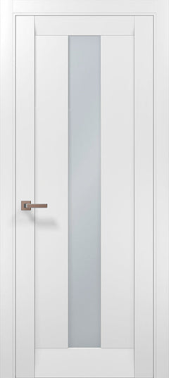 Ușa ML 01 – Minimalism cu sticlă satinată centrală / Millenium - Carlo Porte