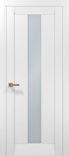 Ușa ML 01 – Minimalism cu sticlă satinată centrală / Millenium - Carlo Porte