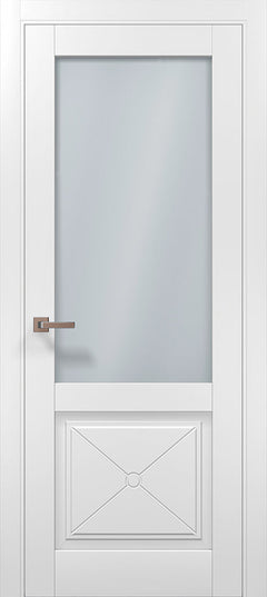 Ușa de Interior ML 1102 – Ușa cu geam satin și design în X / Millenium - Carlo Porte