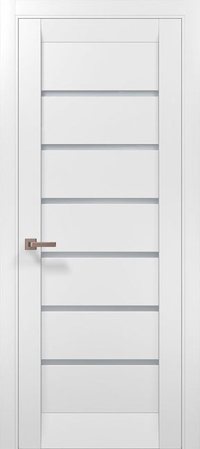 Ușă de interior ML 14 – Design modern cu fâșii satin și stil minimalist / Millenium - Carlo Porte