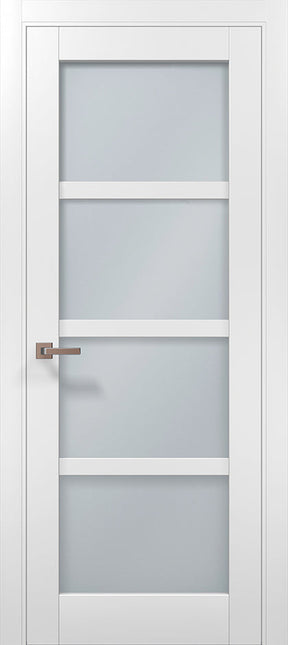 Ușă interior ML 32 – Stil modern cu panouri vitrate mate / Millenium - Carlo Porte