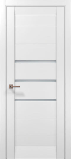 Ușă Interior ML-55 – Design Modern cu 3 Inserții Satinate / Millenium - Carlo Porte