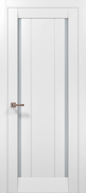 Ușă de interior ML-622 – geam mat dublu + riflaje verticale, design modern / Millenium - Carlo Porte