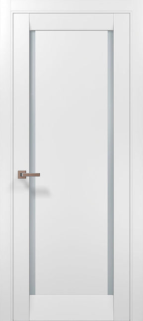 Ușă de interior ML-62 cu două benzi de sticlă satin – stil elegant / Millenium - Carlo Porte