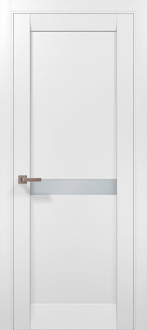 Ușă interior ML-63 cu inserție satinată – Eleganță minimalistă si accent modern / Millenium - Carlo Porte