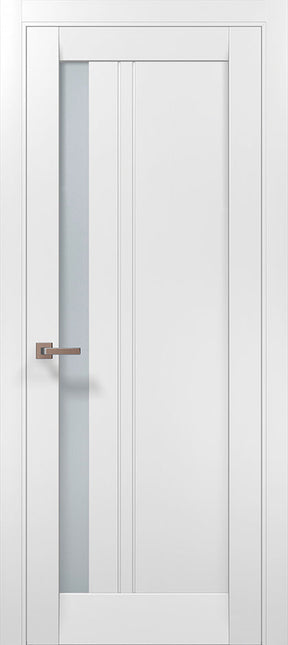 Ușă interior ML 642 cu model vertical și geam lateral – Design modern si finisaj satin / Millenium - Carlo Porte