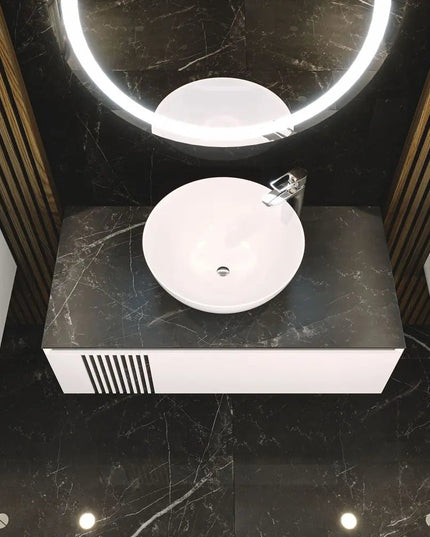 Mobilier de baie suspendat Manhattan , Alb