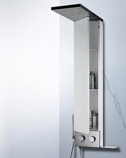 Panel de Duș Shiny Minimal – Design Elegant cu Duș Fix și Duș de Mână