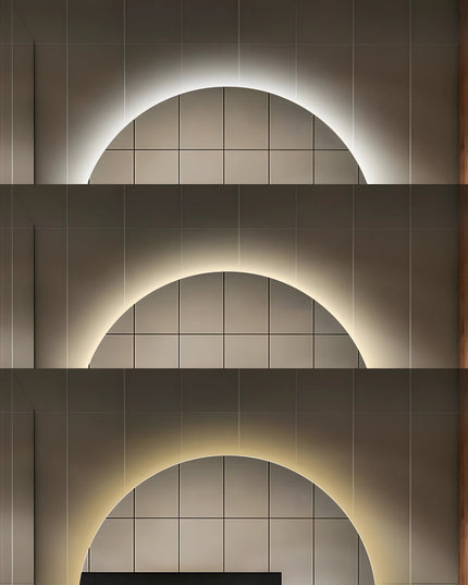 Oglindă Baie LED cu functie Dezaburire, Ceas ,Trei tipuri de lumină ,J170