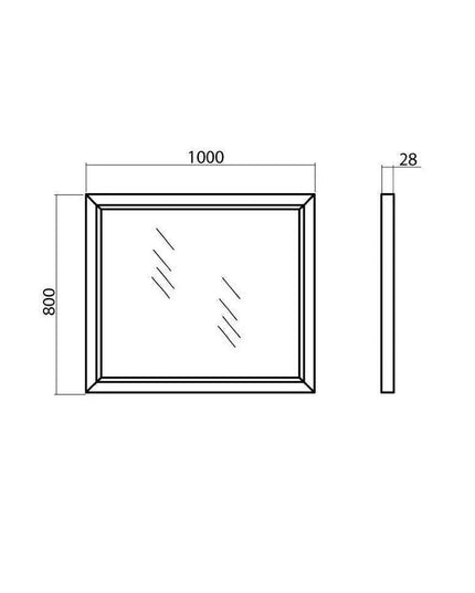 Oglindă Beatrice Alb+Auriu