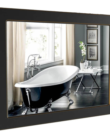 Oglindă Beatrice Negru+Auriu