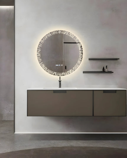 Oglindă Baie LED 70x70 cm cu functie Dezaburire J176