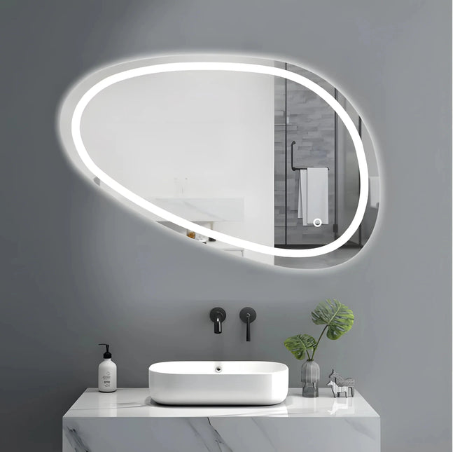 Oglinda Baie LED 80x45cm 3 Functii Touch Dezaburire J118