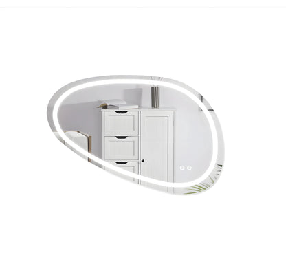 Oglinda Baie LED 80x45cm 3 Functii Touch Dezaburire J118