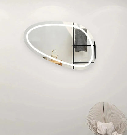 Oglinda Baie LED 80x45cm 3 Functii Touch Dezaburire J118