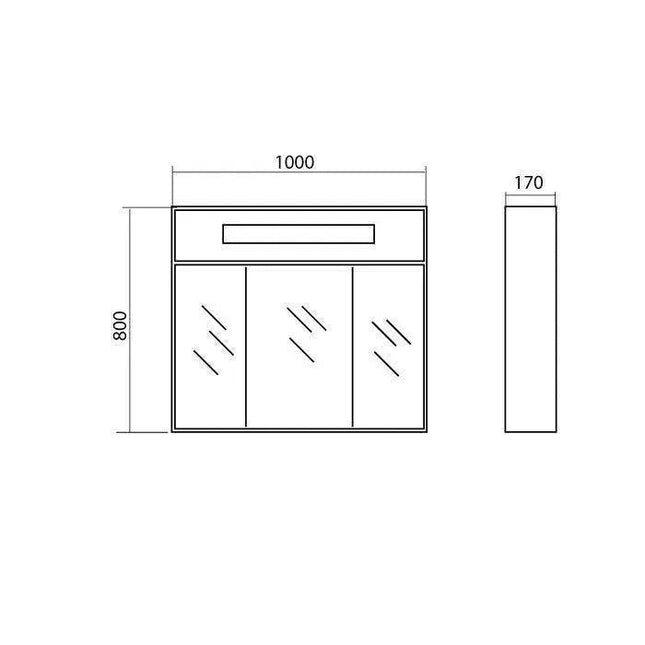 Oglindă Paris cu dulăpior