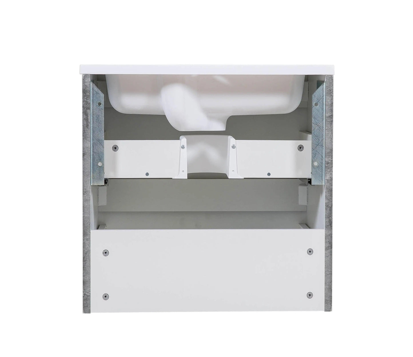 Mobilier de baie suspendat Accent gri