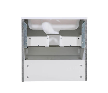 Mobilier de baie suspendat Accent gri