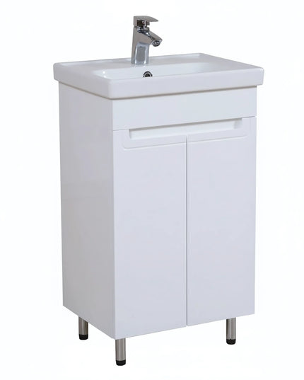 Set baie Omega – mască pe pardoseală cu lavoar ceramic