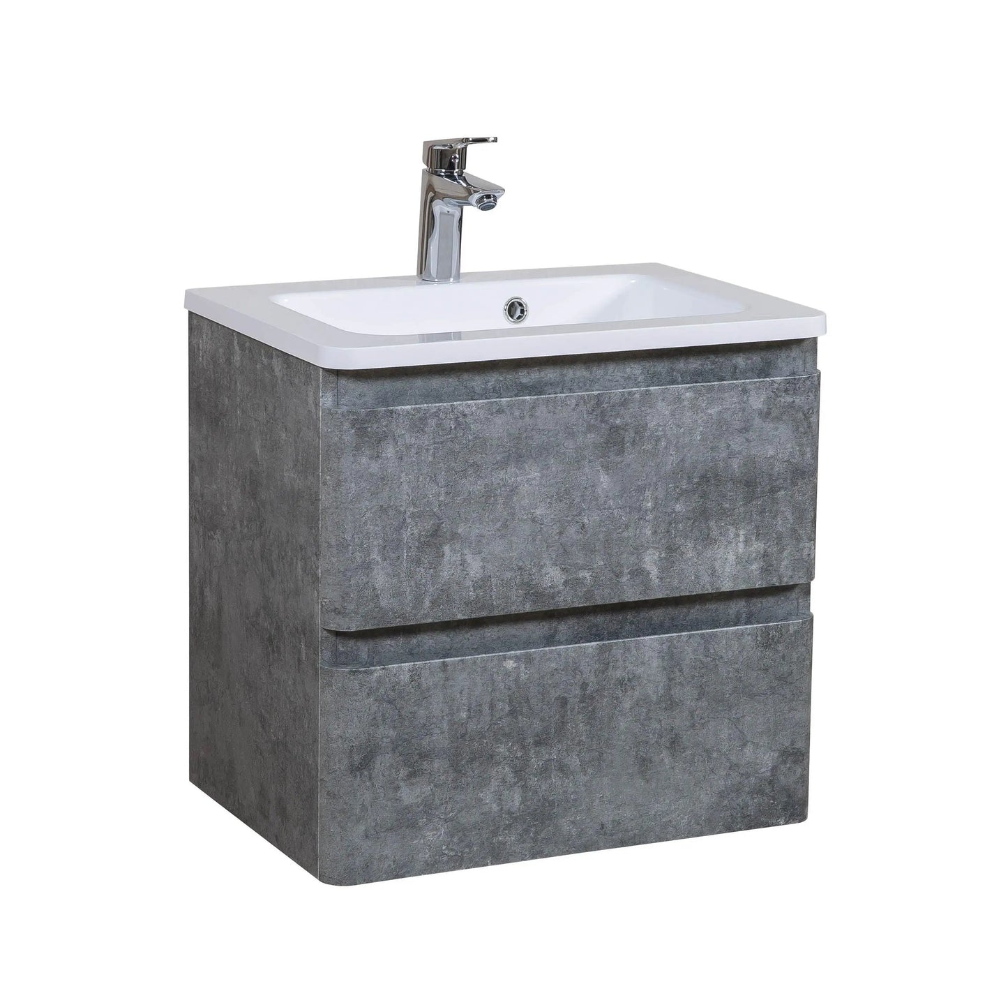 Mobilier de baie suspendat Accent gri