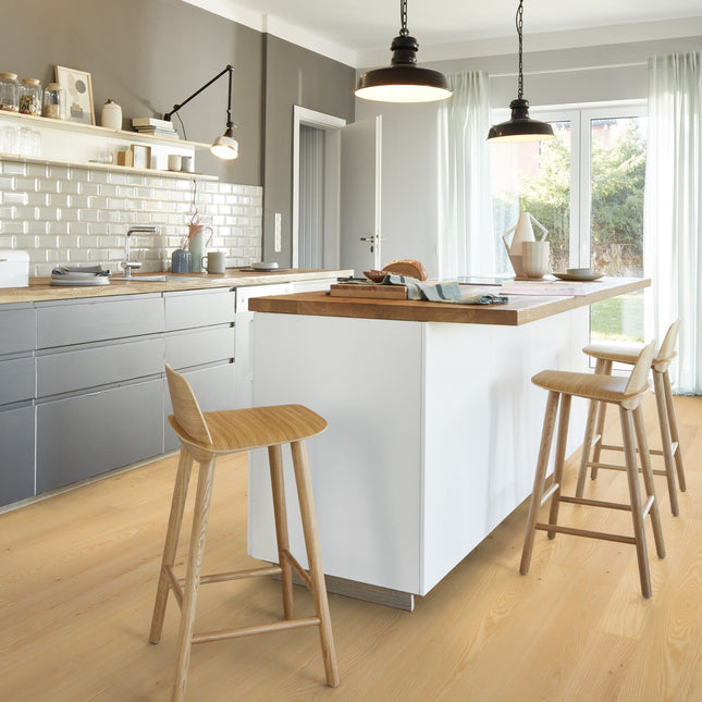 Parchet Stratificat Frasin Transparent Andante, 14mm Plank 138, Boen