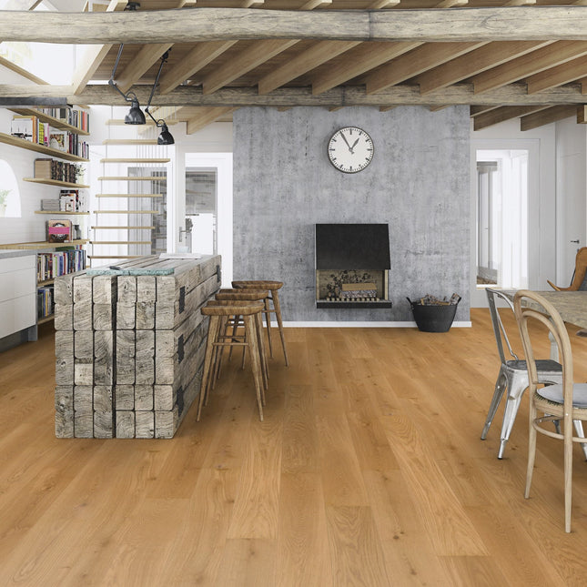 Parchet Stratificat Stejar Soft Brown Animoso Mix, 14mm Castle Plank, Boen