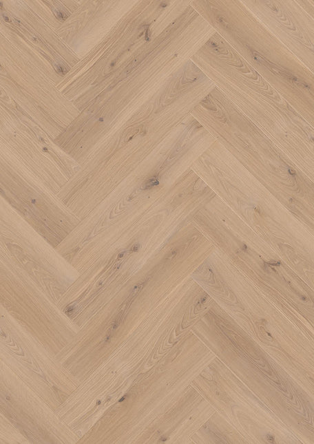 Parchet Stratificat Stejar White Animoso, 14mm Herringbone Click 138, B-Plank, Boen