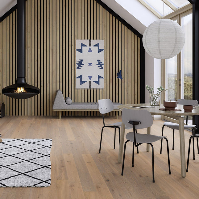 Parchet Stratificat Stejar White Semi Smoked Animoso, 14mm Plank 138, Boen