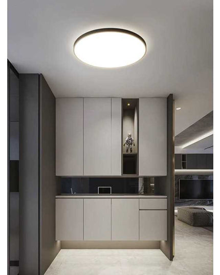 Plafonieră LED IP44 40W Ultra Slim – Lumină Puternică și Design Modern DS01-400MM-40W BK