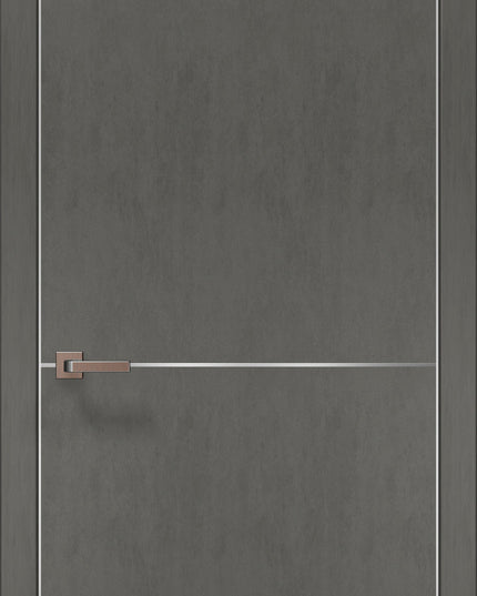 Ușă de interior PL-21 – design minimalist cu accent metalic