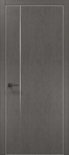 Ușă de interior PL-31 – design minimalist cu inserție verticală din aluminiu
