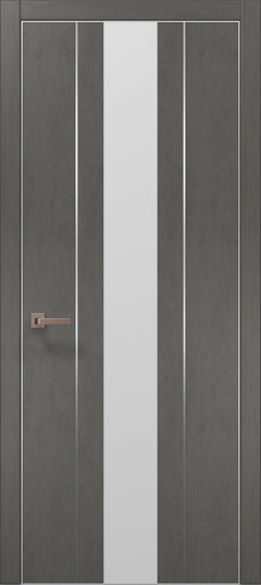 Ușă de interior PL-29 – design vertical cu oglindă/sticlă aplicată