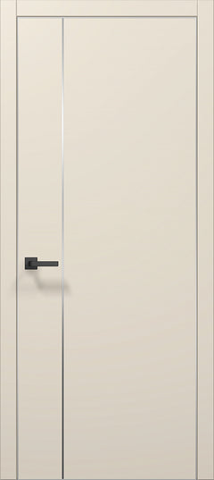 Ușă de interior PL-31 – design minimalist cu inserție verticală din aluminiu