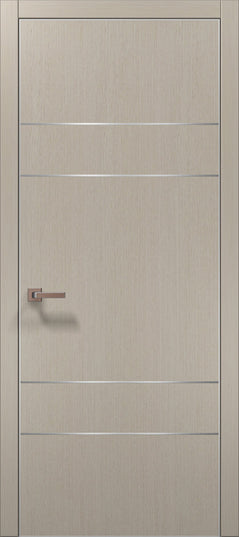 Ușă de interior PL-09 – design modern cu 4 inserții metalice