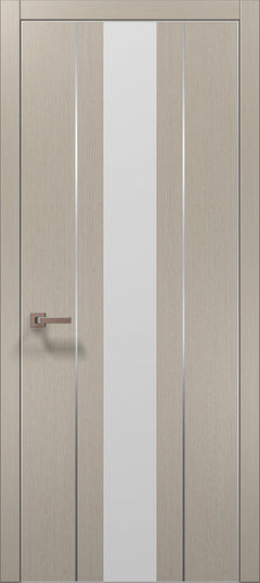 Ușă de interior PL-29 – design vertical cu oglindă/sticlă aplicată