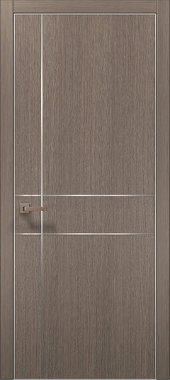 Ușă de interior PL-30 – design geometric modern cu inserții aluminiu