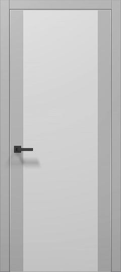 Ușă de interior PL-14 – design simetric cu oglindă/sticlă aplicată